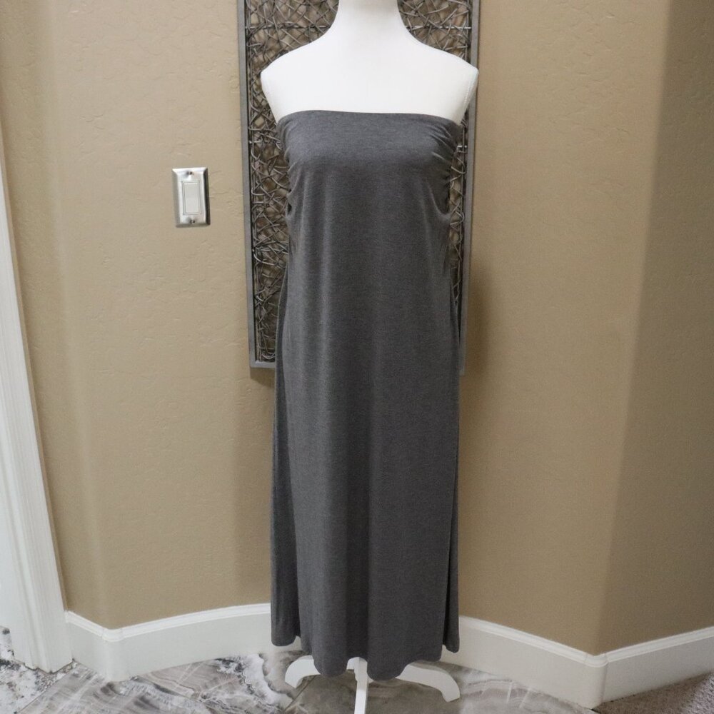 Caslon Convertible Long Skirt or Mid-Length Dress in Gray